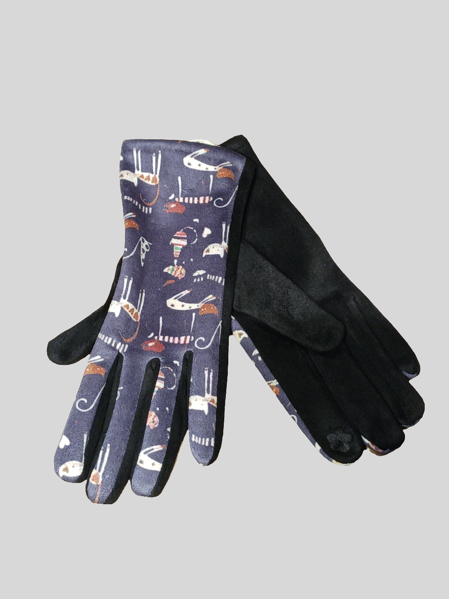 Gants motif chat