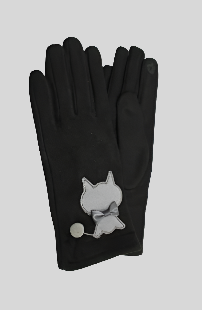 Gants motif chat