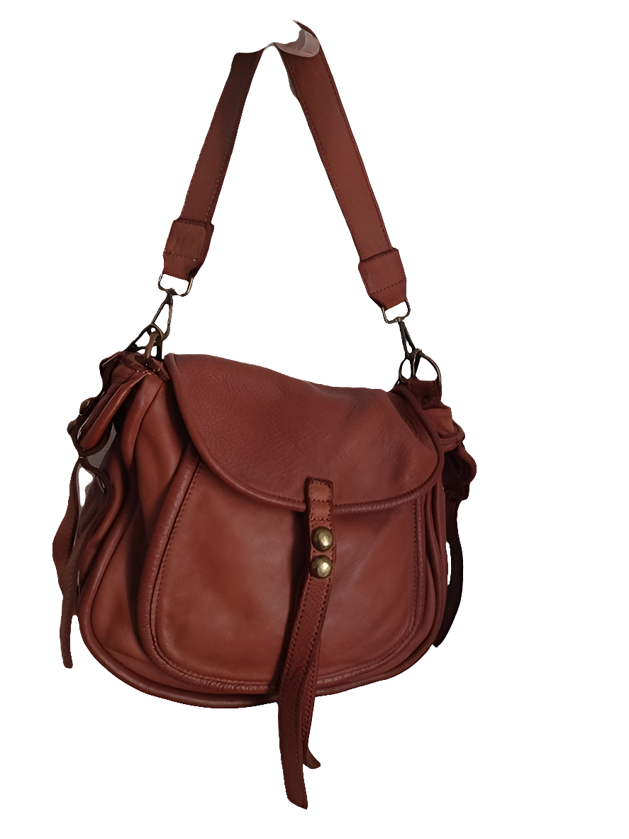 Sac à main en cuir - Datte