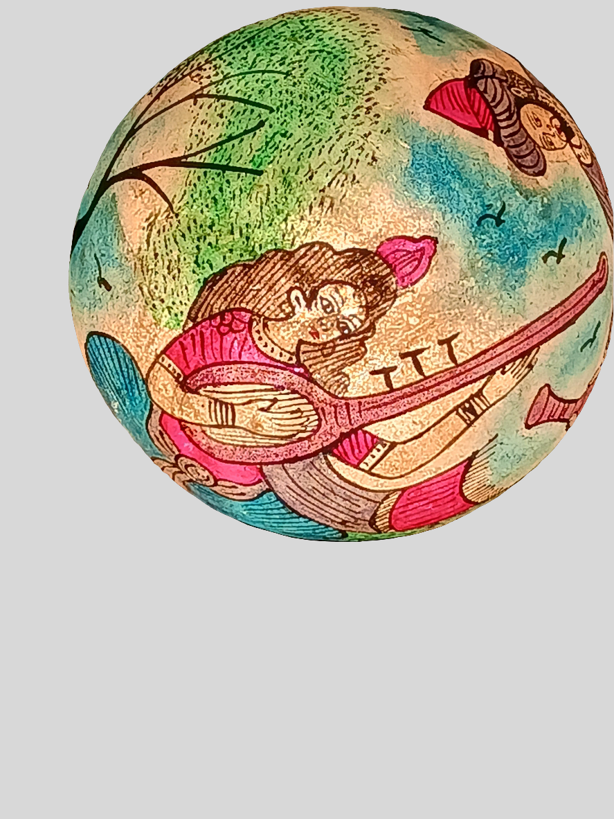 Lampe en vessie de chameau - petit modèle