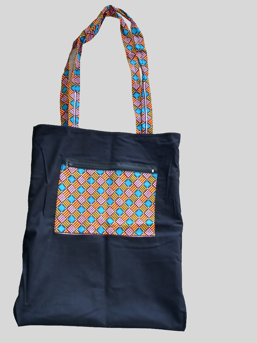 Sac en tissu Tote bag - Doublé avec poche intérieure