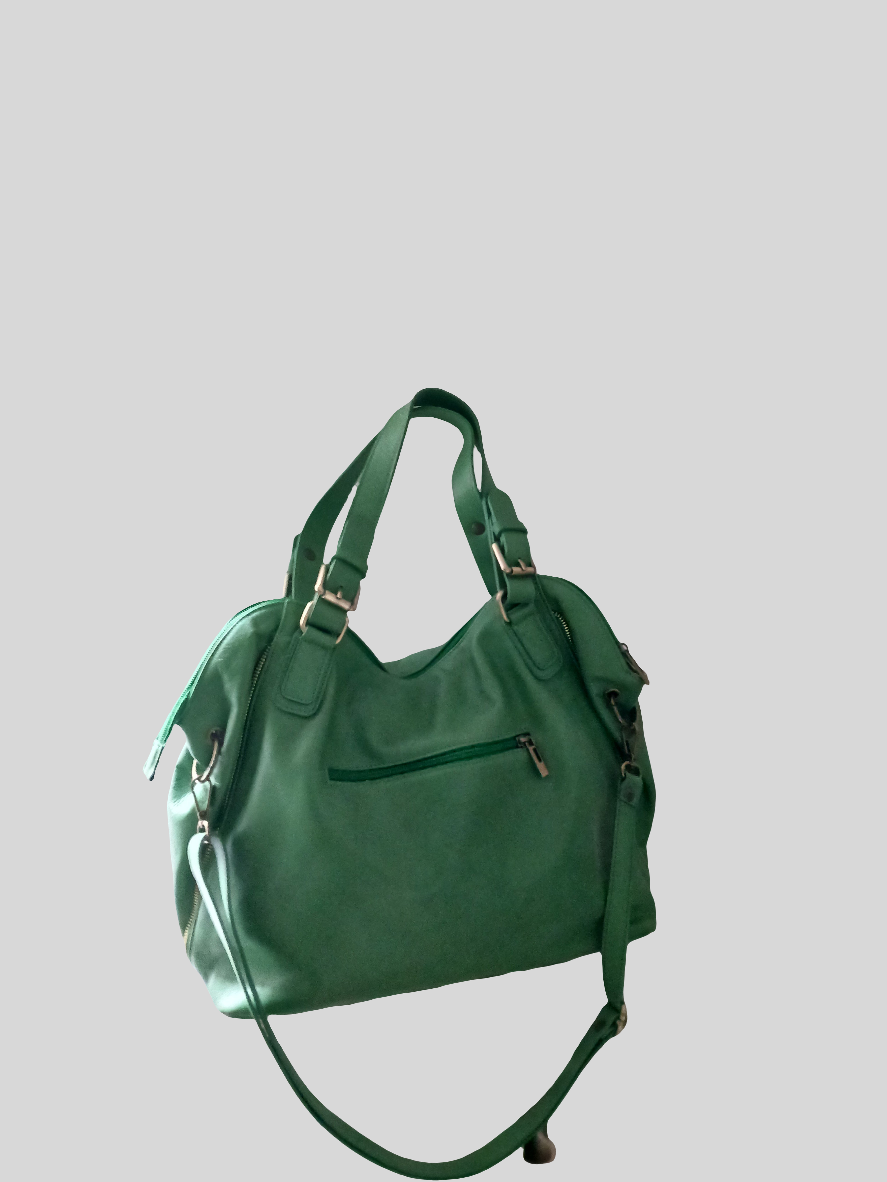 Cowhide leather handbag