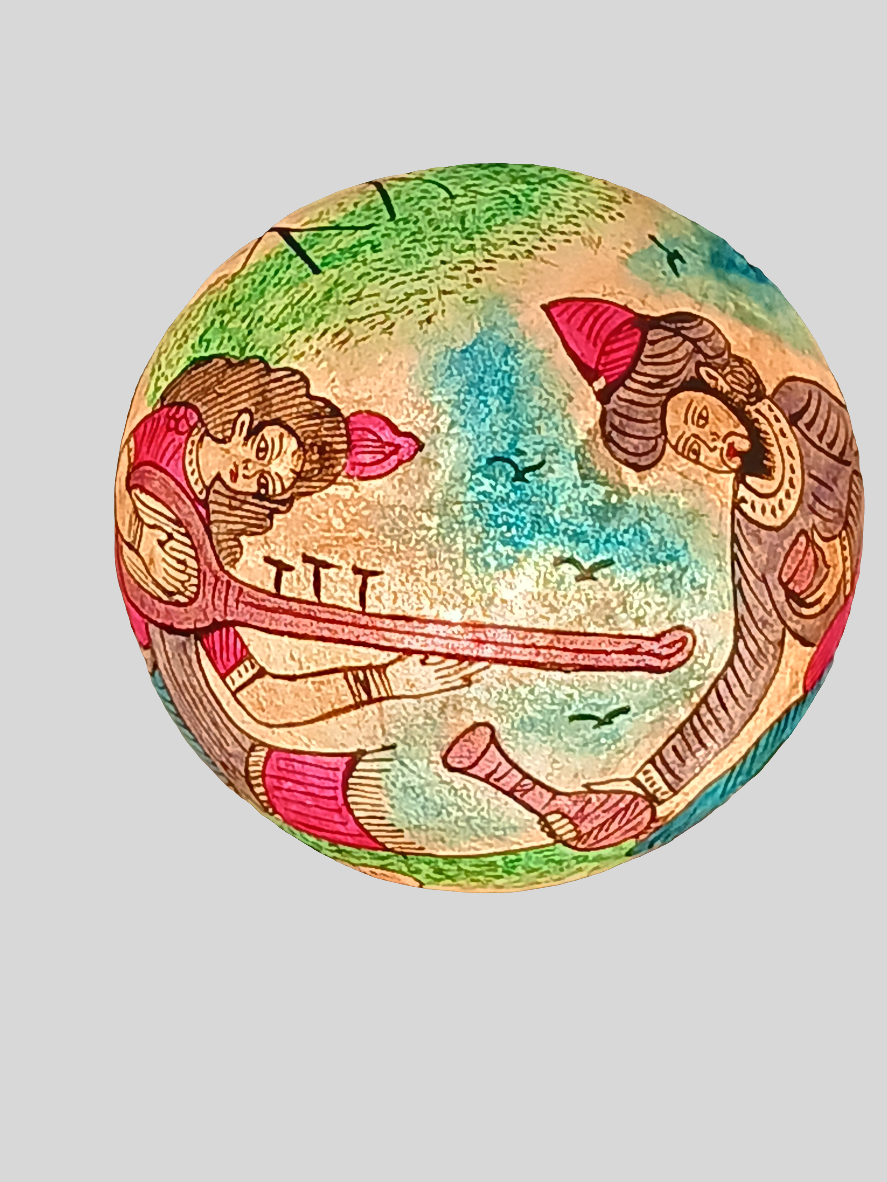 Lampe en vessie de chameau - grand modèle