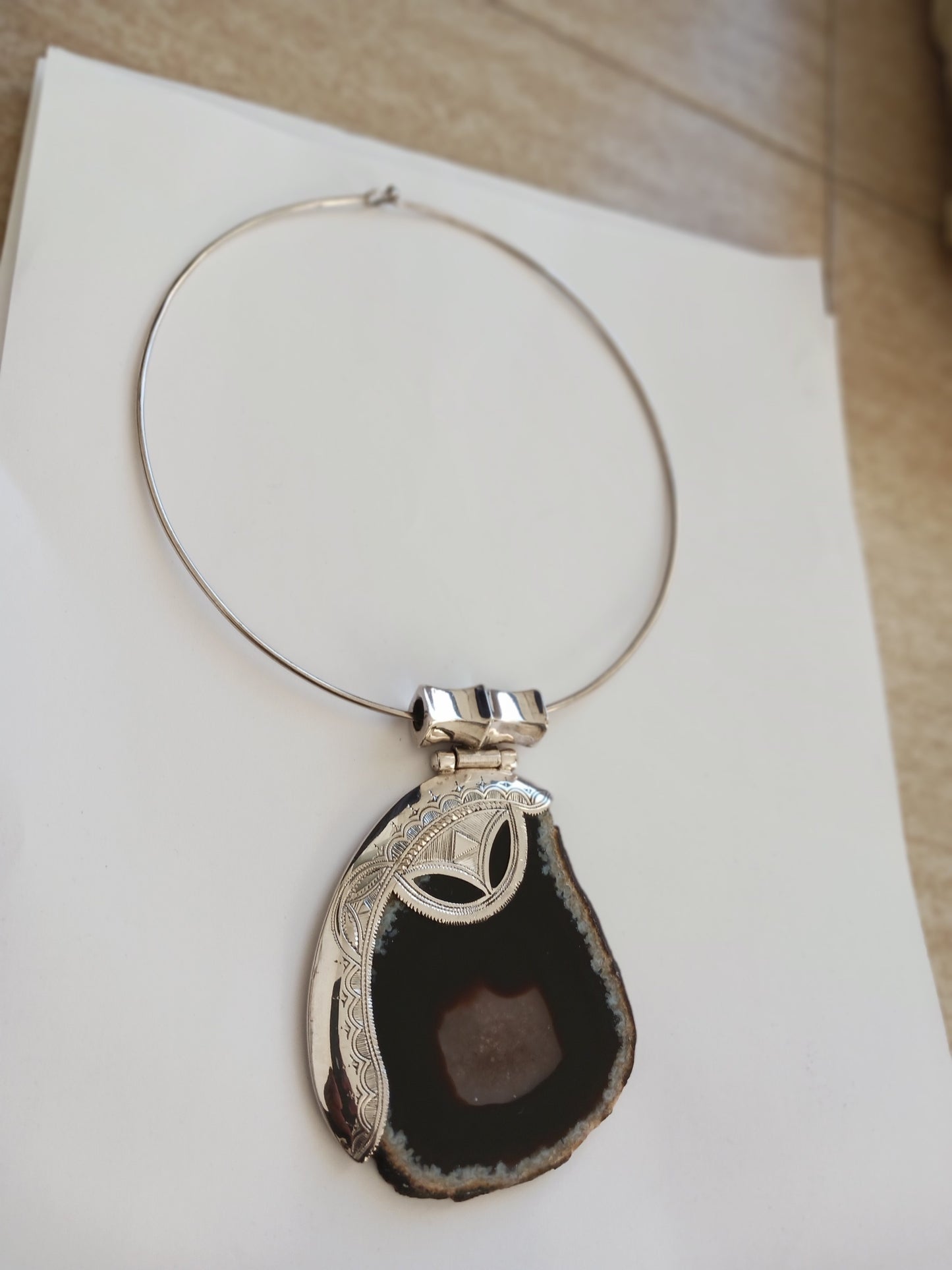 Collier touareg en argent