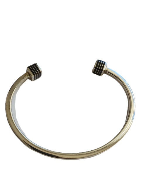 Bracelet touareg en argent ciselé et bois d'ébène