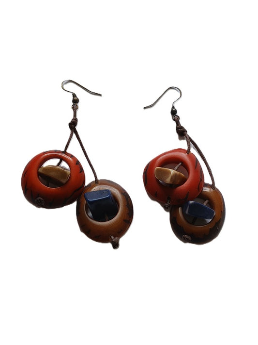 Tagua Seed Earrings