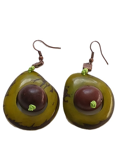 Tagua Seed Earrings