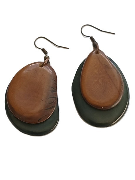 Tagua Seed Earrings