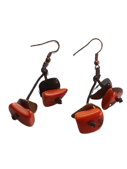 Tagua Seed Earrings