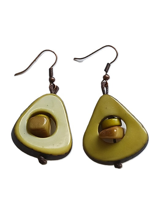 Tagua Seed Earrings