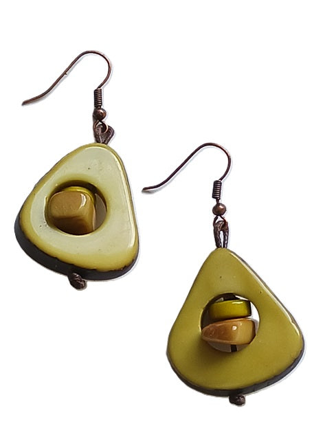 Tagua Seed Earrings
