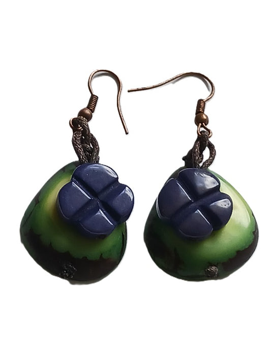 Tagua Seed Earrings