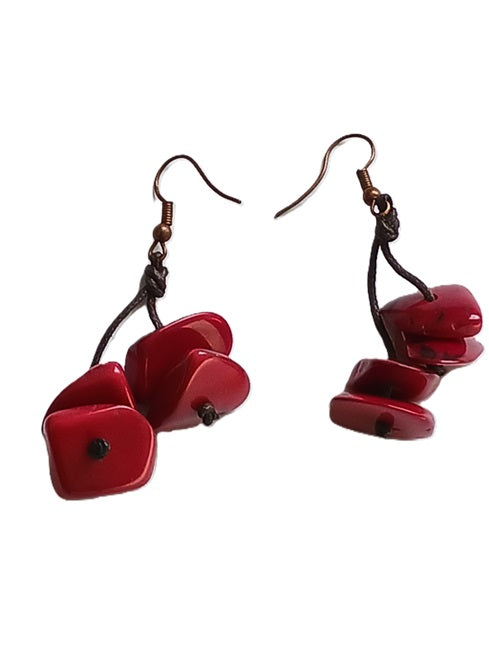 Tagua Seed Earrings