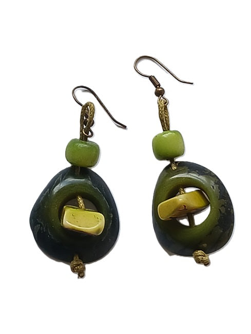 Tagua Seed Earrings