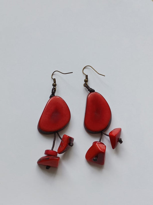 Tagua Seed Earrings