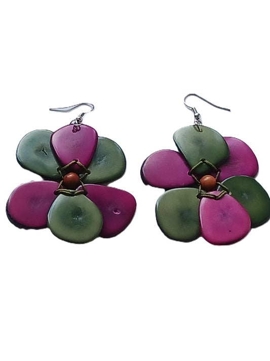 Tagua Seed Earrings