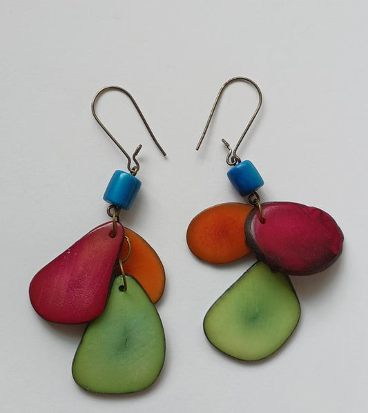 Tagua Seed Earrings