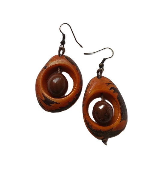 Tagua Seed Earrings