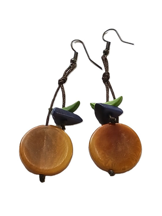Tagua Seed Earrings