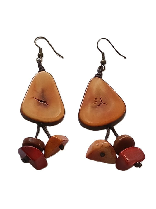 Tagua Seed Earrings
