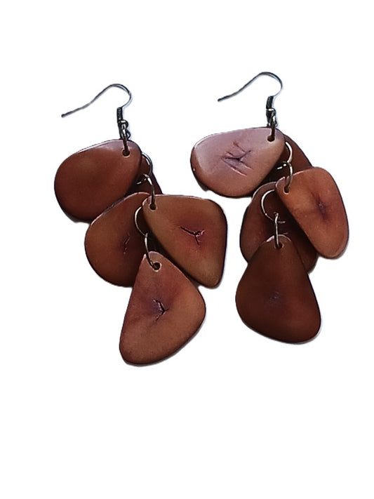 Tagua Seed Earrings