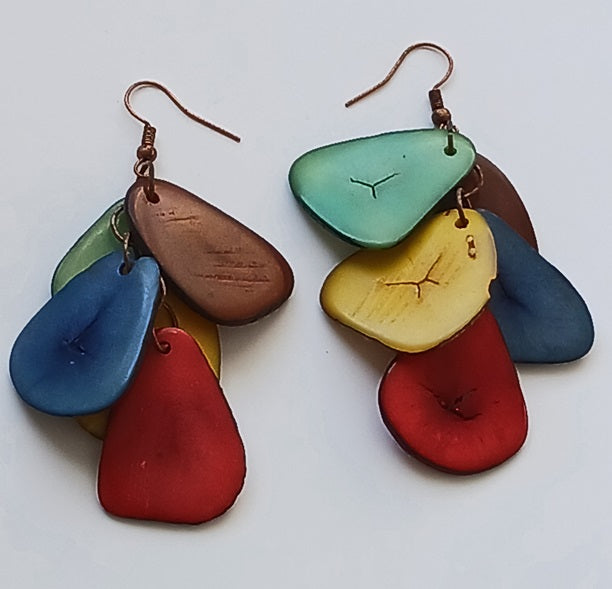 Tagua Seed Earrings