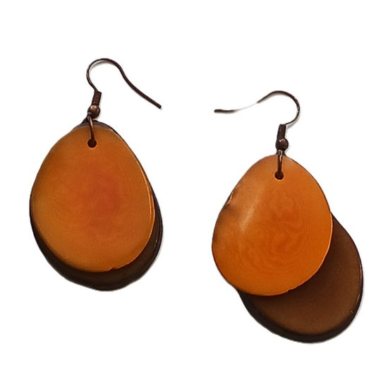Tagua Seed Earrings