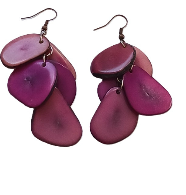 Tagua Seed Earrings