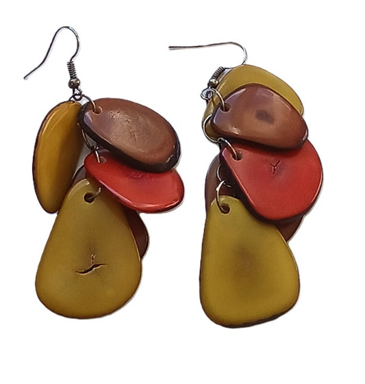 Tagua Seed Earrings