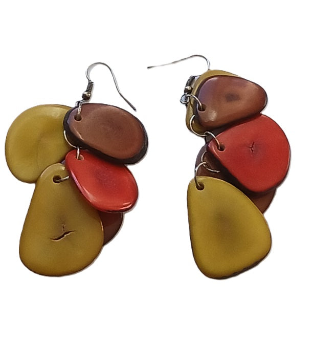 Tagua Seed Earrings