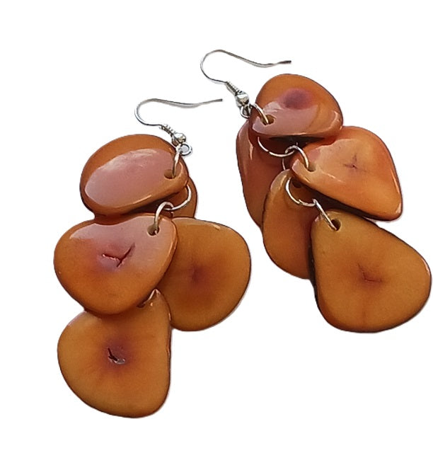Tagua Seed Earrings