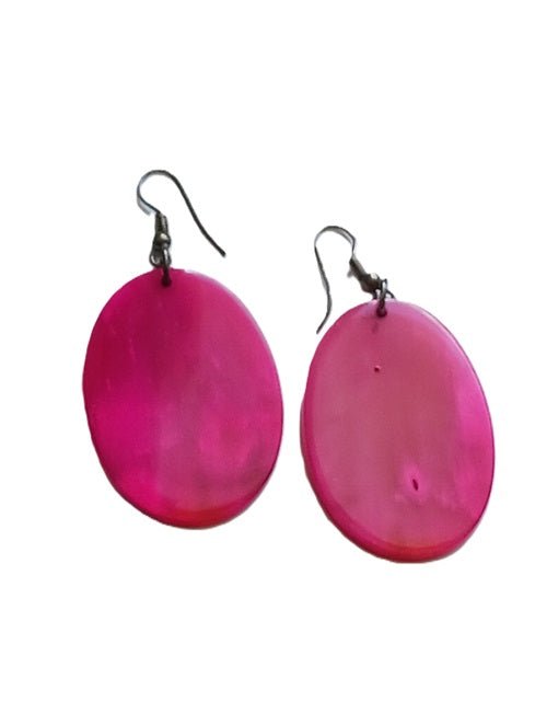 Boucles d'oreilles en corne de zébu de Madagascar