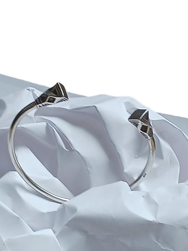 Bracelet touareg en argent ciselé