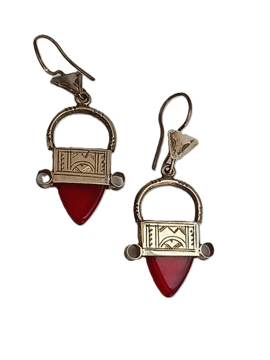 Boucles d'oreilles touareg en argent