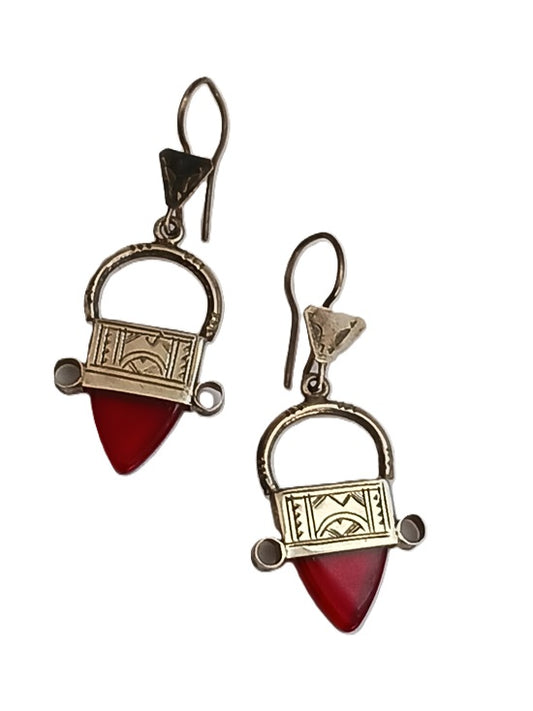 Boucles d'oreilles touareg en argent