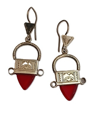 Boucles d'oreilles touareg en argent