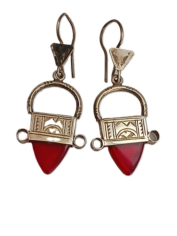 Boucles d'oreilles touareg en argent