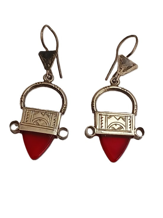 Boucles d'oreilles touareg en argent