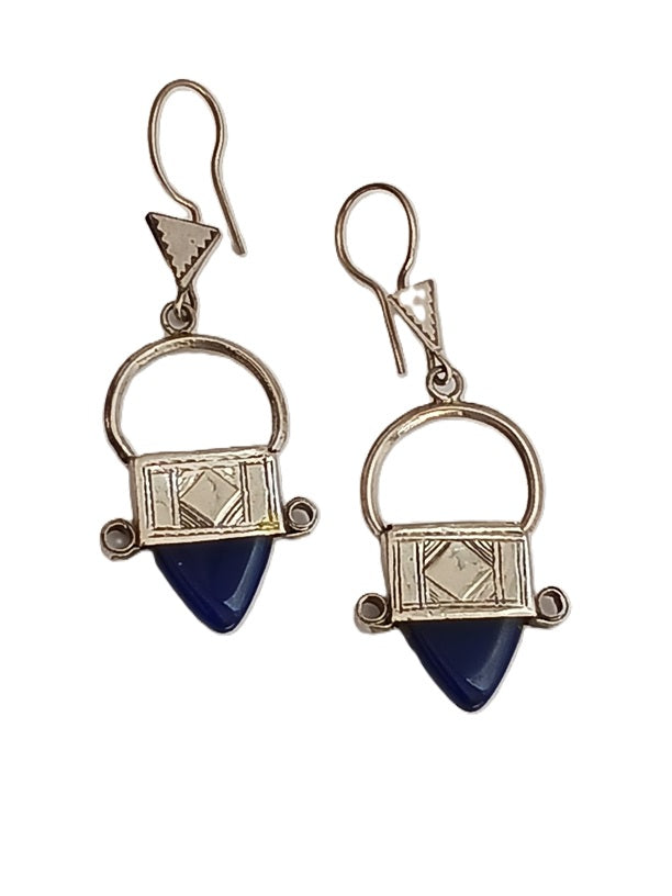 Boucles d'oreilles touareg en argent