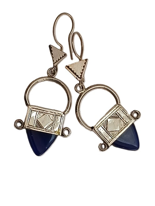 Boucles d'oreilles touareg en argent