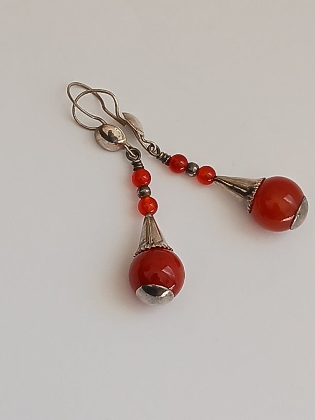 Tuareg silver earrings