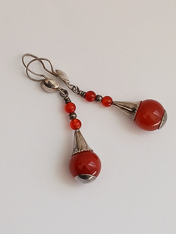 Tuareg silver earrings