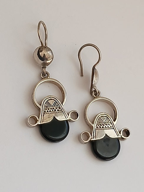 Boucles d'oreilles touareg en argent