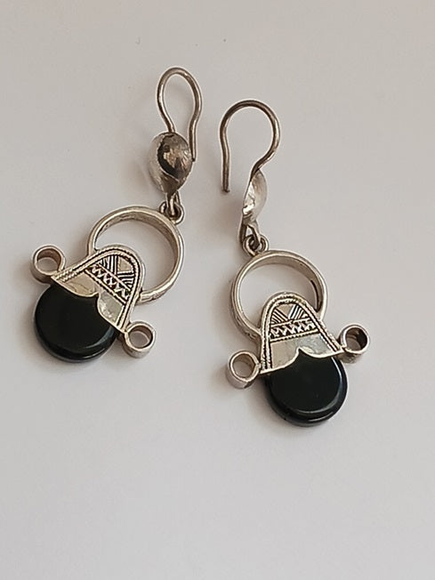 Boucles d'oreilles touareg en argent
