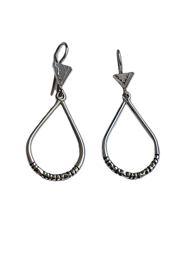 Tuareg silver earrings