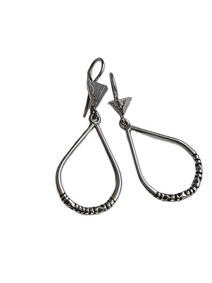 Tuareg silver earrings