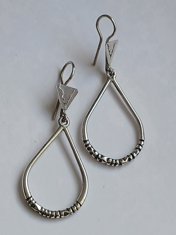 Tuareg silver earrings