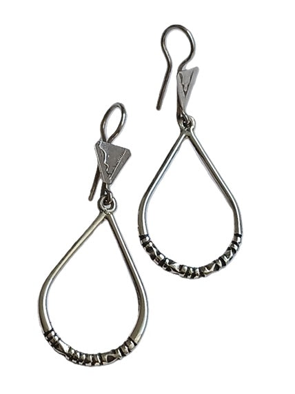 Tuareg silver earrings