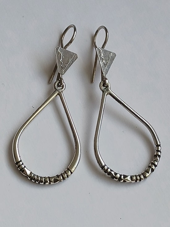 Tuareg silver earrings