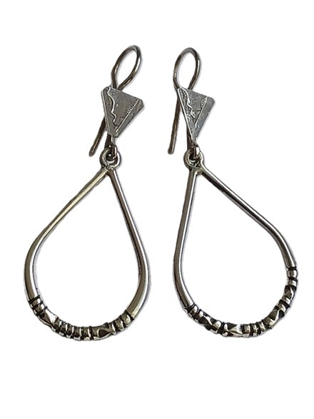 Tuareg silver earrings